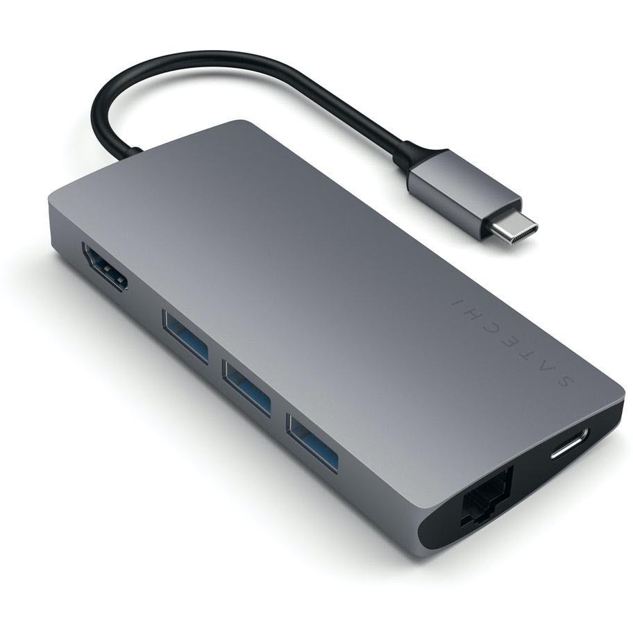 Satechi USB-C Multi-Port Adapter V2 with 4K HDMI and Ethernet - USB Hubs & USB-C Hubs at Tech Supply Shed NZ
