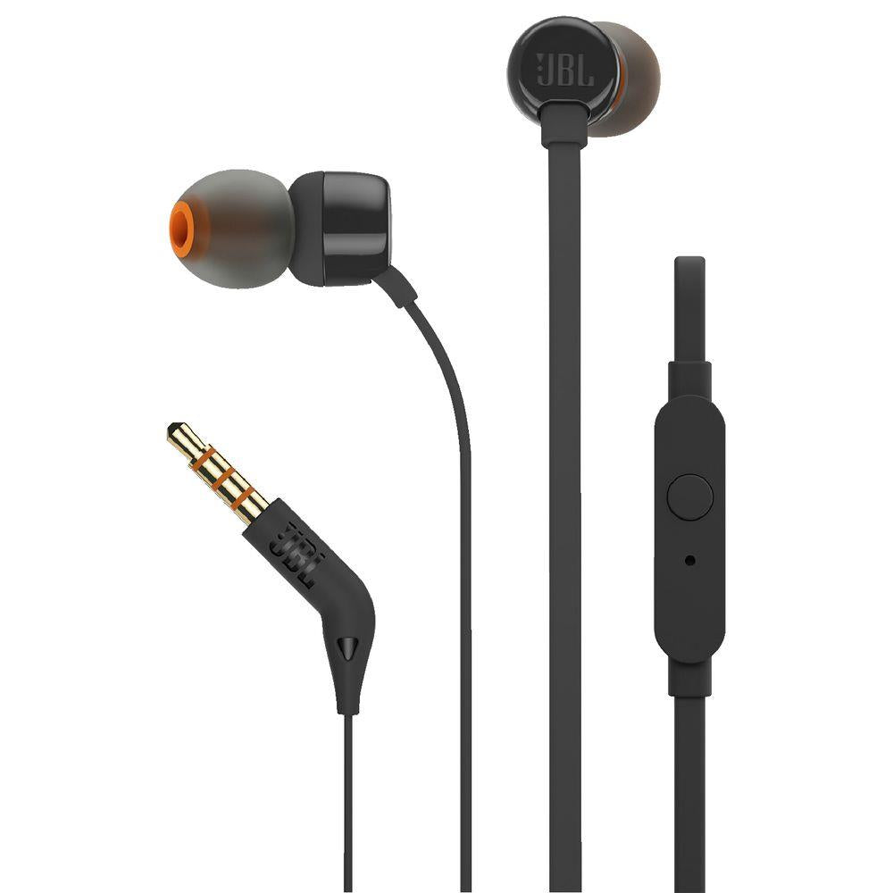 JBL T110 In-ear Headphones (Black)