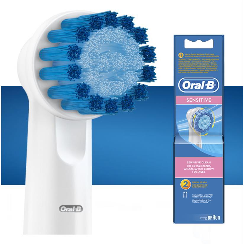 Oral-B Sensitive Gum Care Replacement Brush Heads (2 Pack)