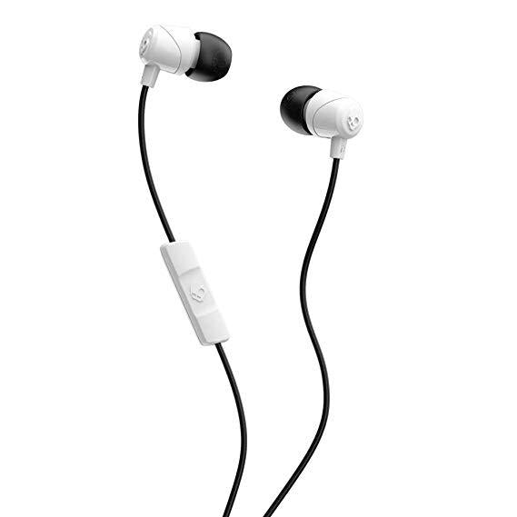 Skullcandy Jib In-ear Headphones with Mic (White/Black)