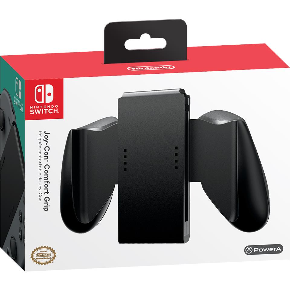 PowerA Joy-Con Comfort Grip for Nintendo Switch in black, image 3 - Electronic Gaming Accessories at Tech Supply Shed NZ
