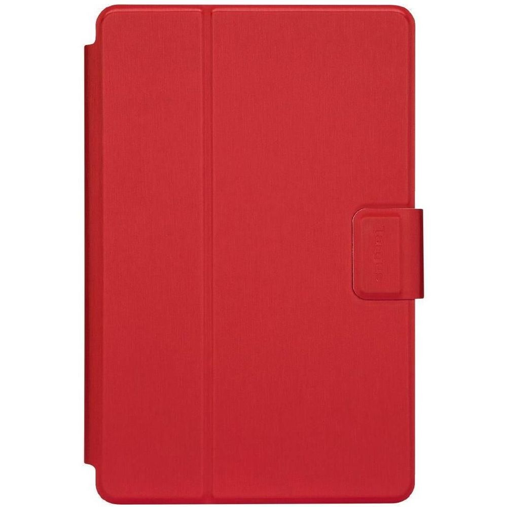 Red universal 7–8.5 in tablet case with front cover and side strap