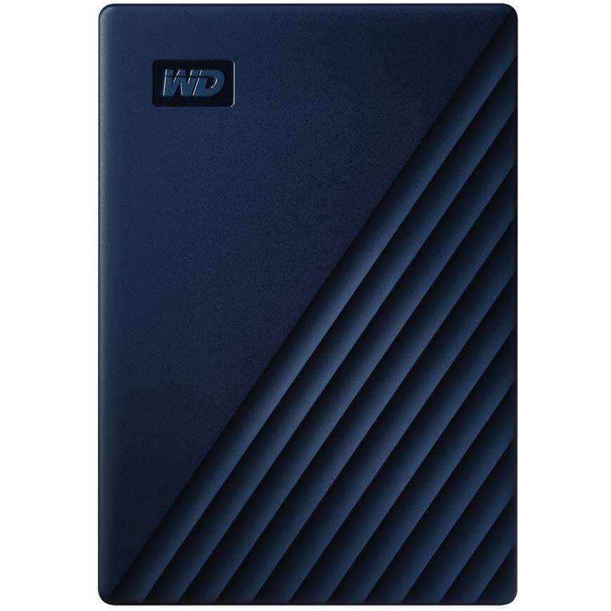WD My Passport 2TB Portable Hard Drive USB-C 3.0 for Mac [2019] (Midnight Blue)