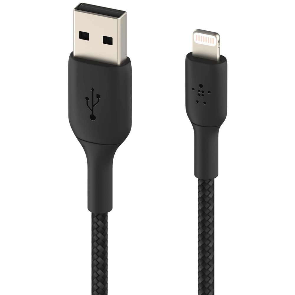 Belkin BoostUp Charge Lightning to USB-A 1m Braided Cable (Black)