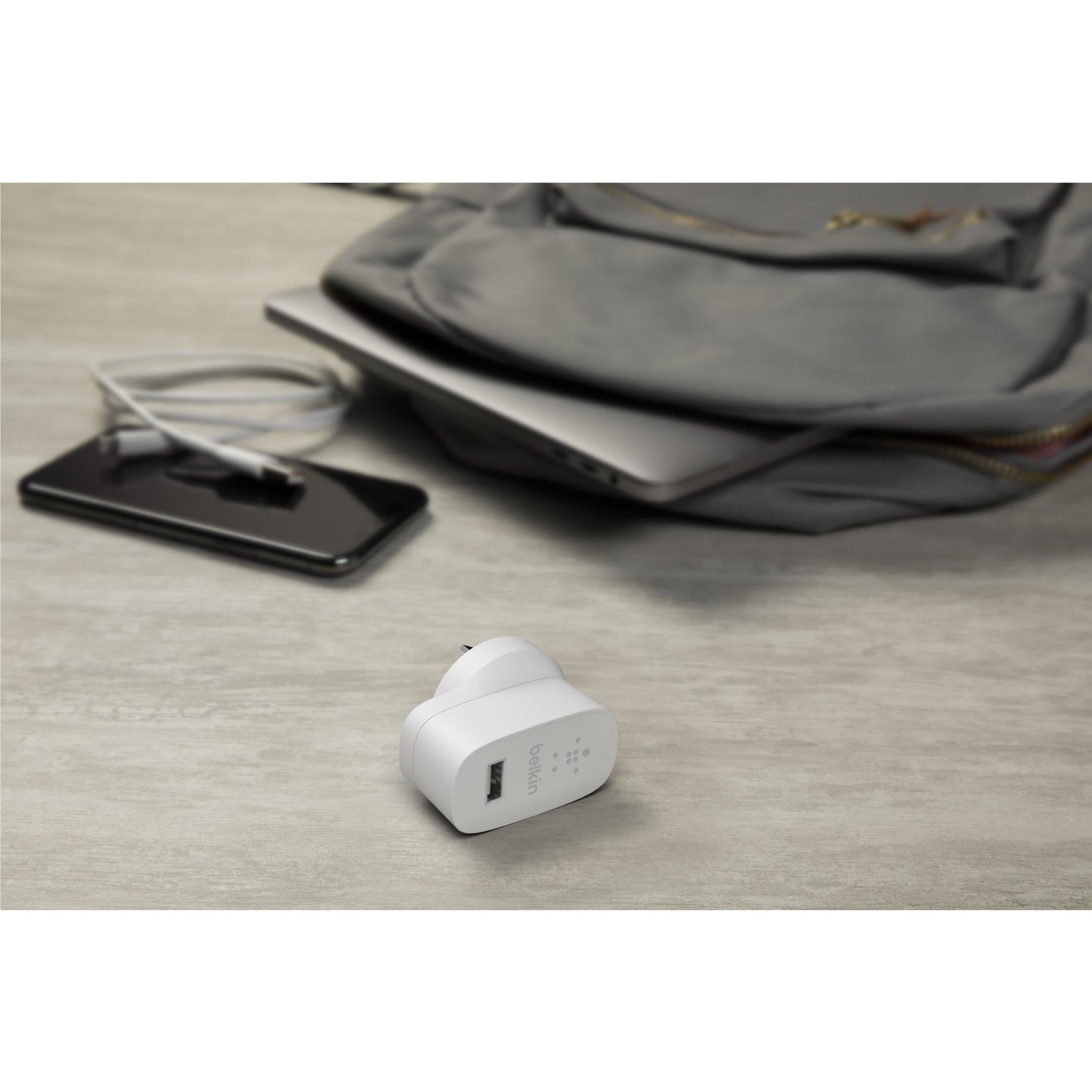 Belkin 12W USB-A Wall Charger (White)