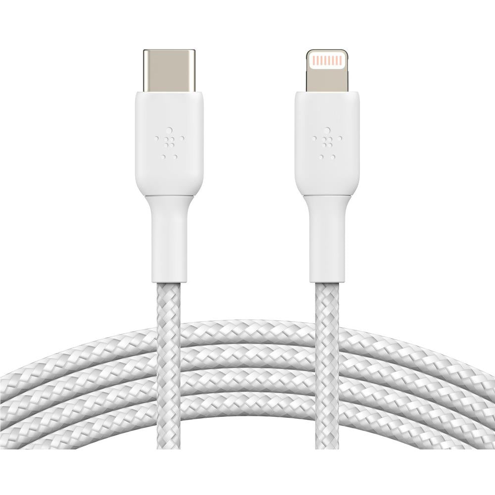 Belkin BoostUp Charge USB-C to Lightning Braided Cable 1m (White)
