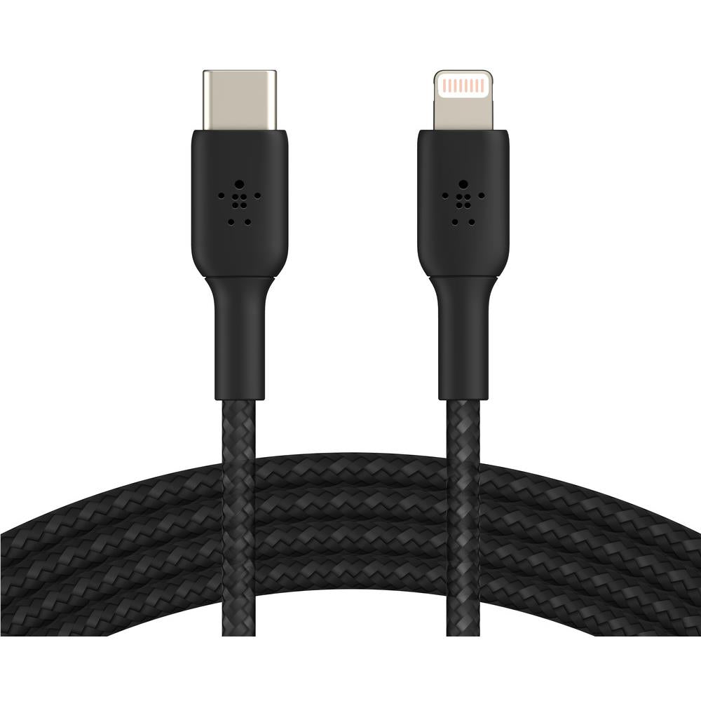 Belkin BoostUp Charge USB-C to Lightning Braided Cable 2m (Black)