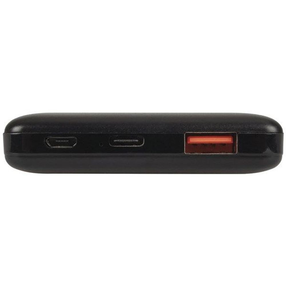 MB3810 - Powertech 10,000mAh Power Bank with USB-C and USB-A Ports in Black