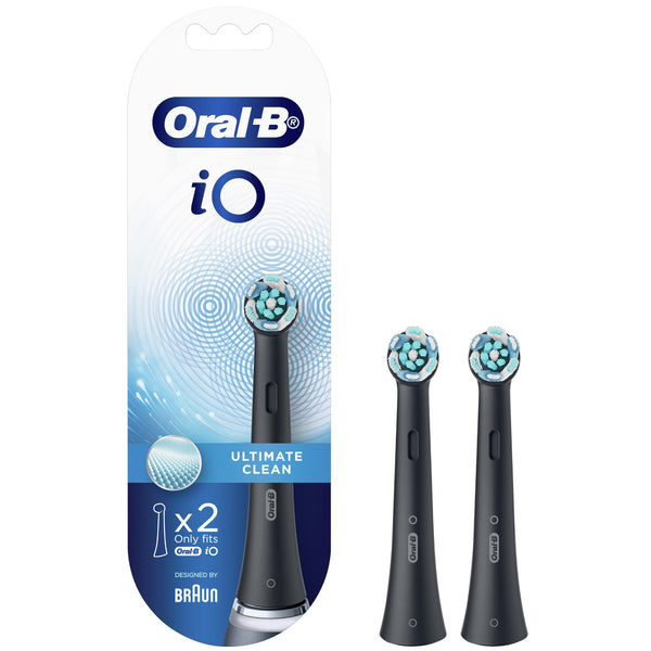 Oral-B iO Brush Head Refill 2 Pack (Black)