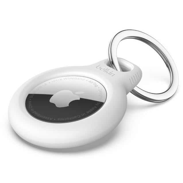 Belkin Secure Holder with Key Ring for AirTag (White)