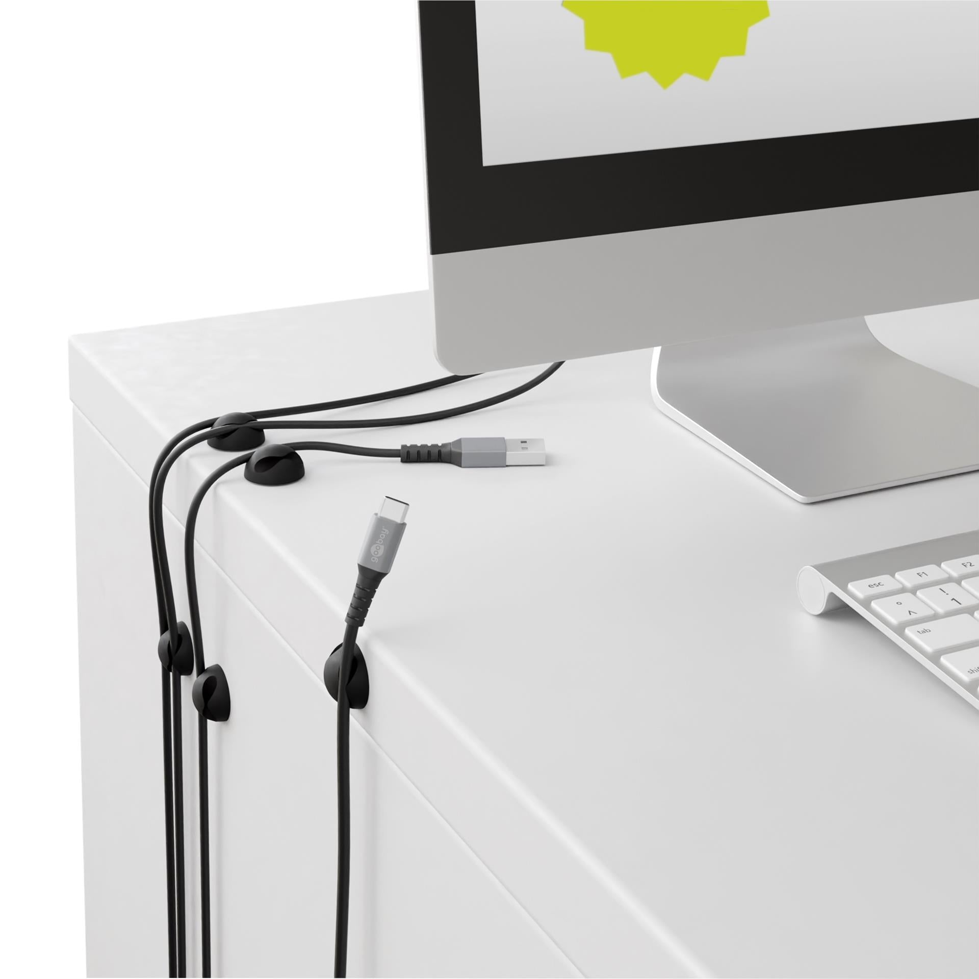 Goobay Cable Management 2 Slots MINI (Black)
