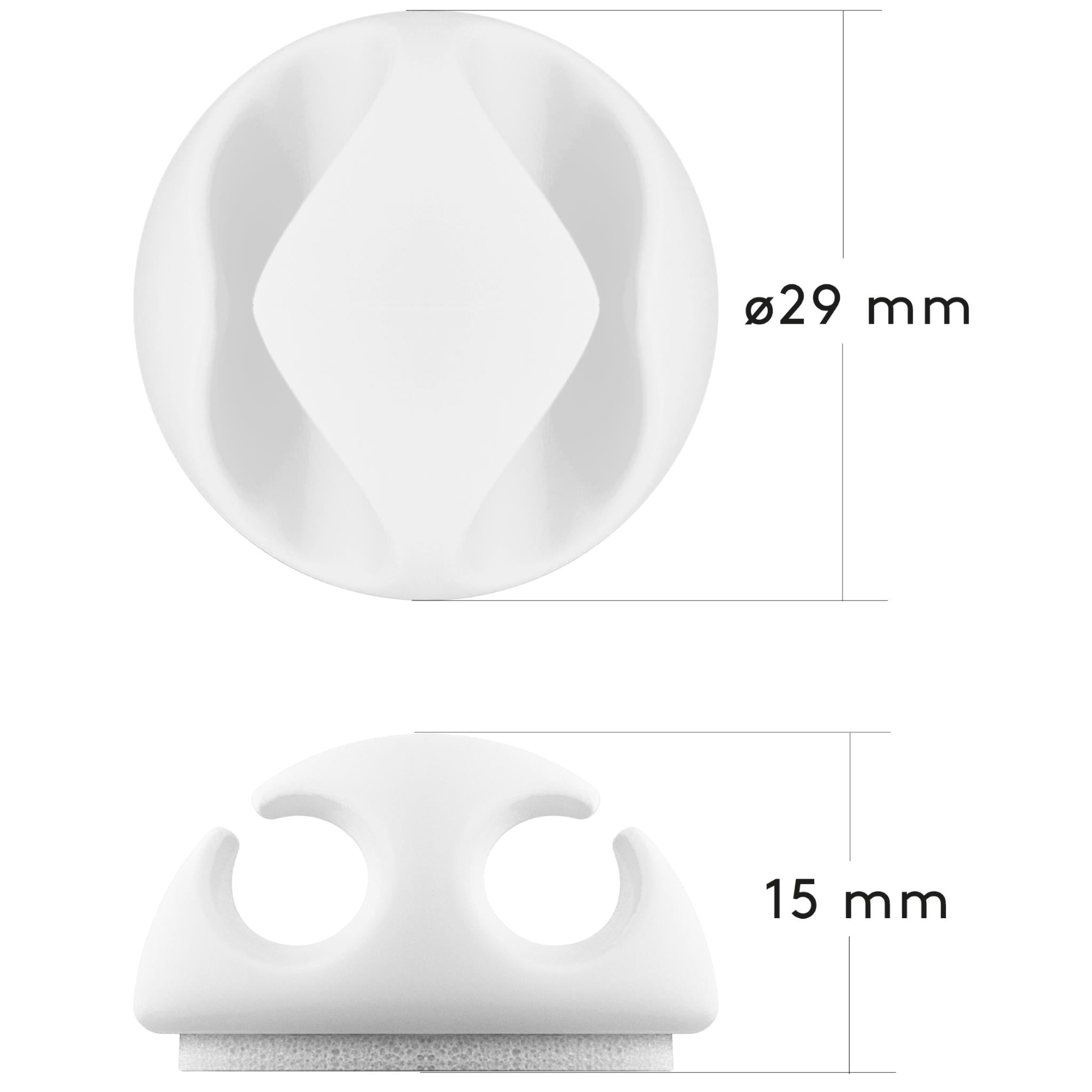 Goobay Cable Management 2 Slots MINI (White)