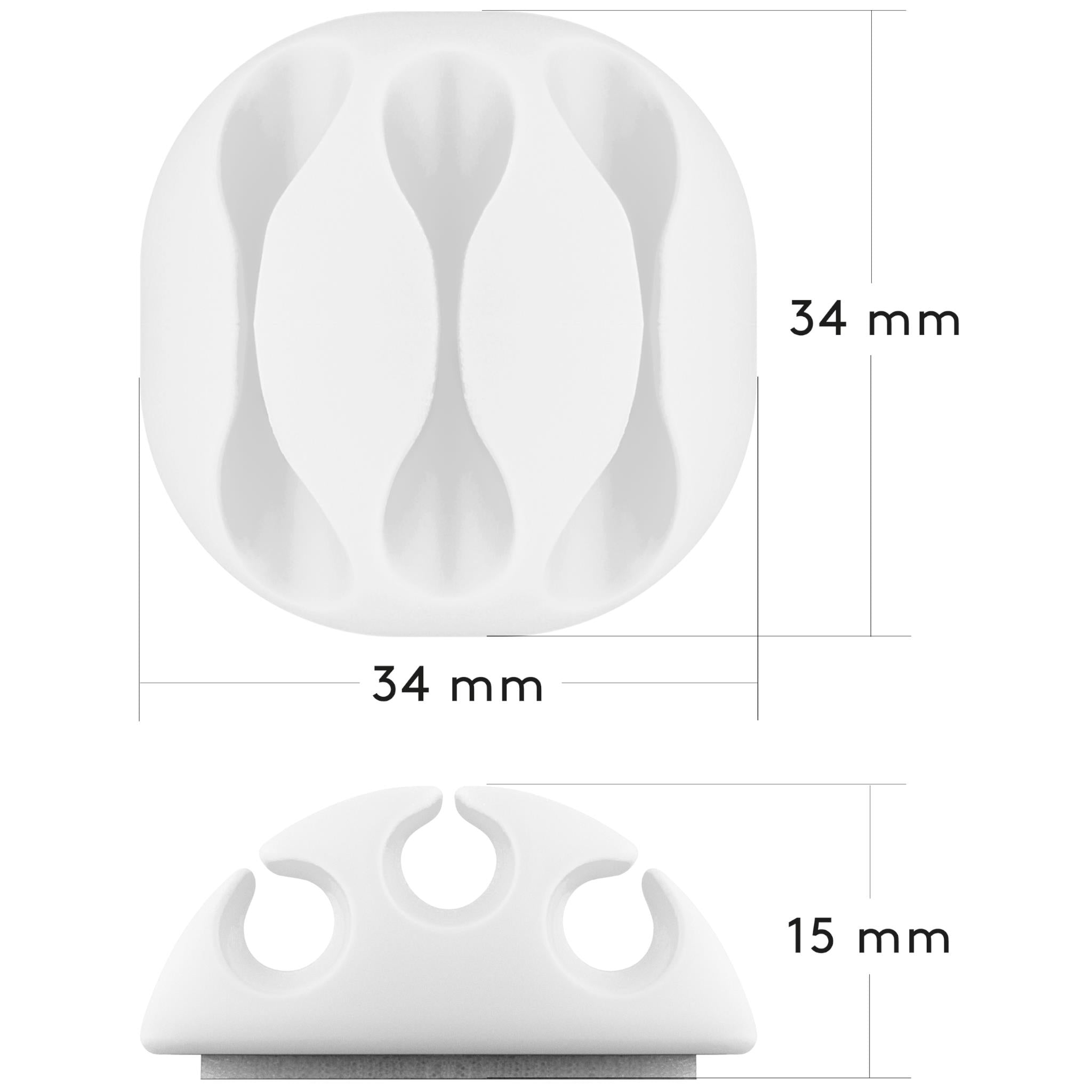 Goobay Cable Management 3 Slots (White)