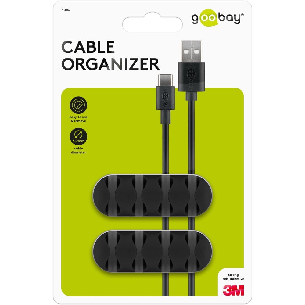 Goobay Cable Management 4 Slots (Black)
