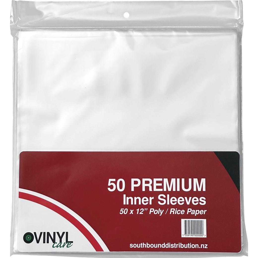Vinyl Care rice paper lined 12-inch inner record sleeves, 50 pack - Turntables at Tech Supply Shed NZ
