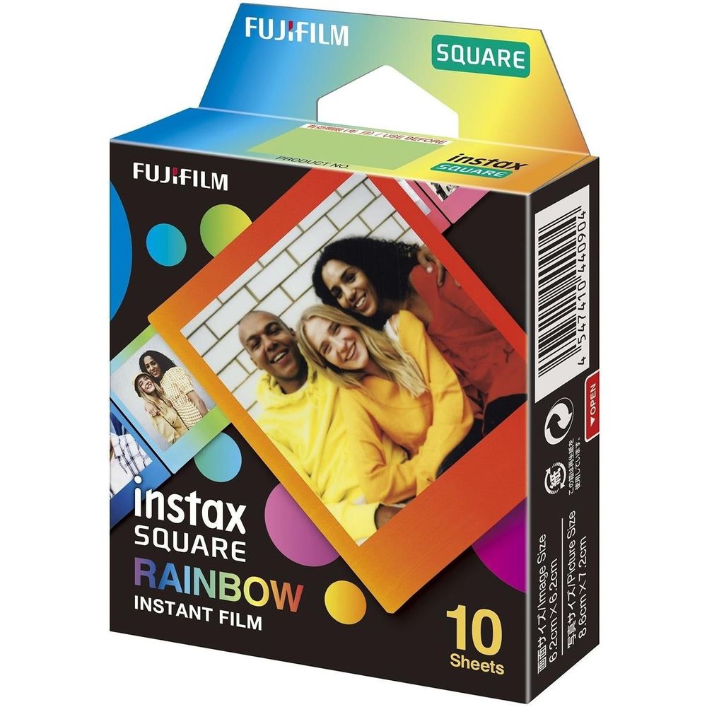 Fujifilm instax SQUARE Film Rainbow (10 Pack)