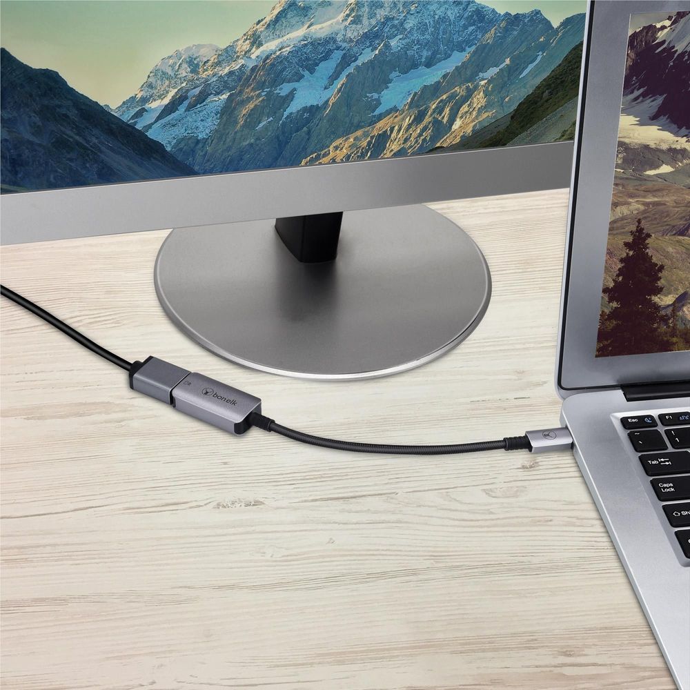 Bonelk Long-Life USB-C to 4K HDMI Adapter (15cm)