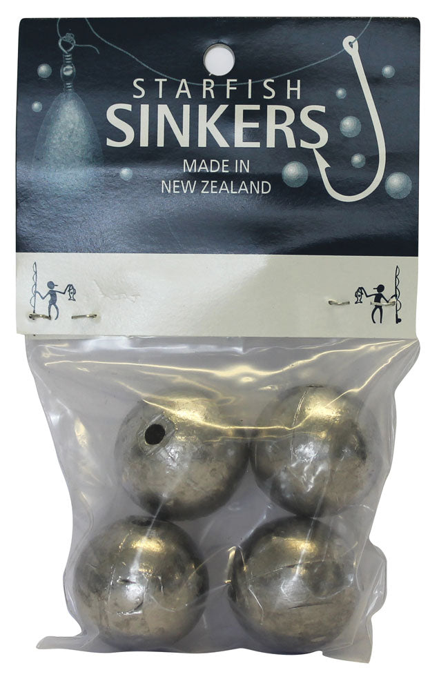 Starfish Ball Sinkers 3oz - QTY 4