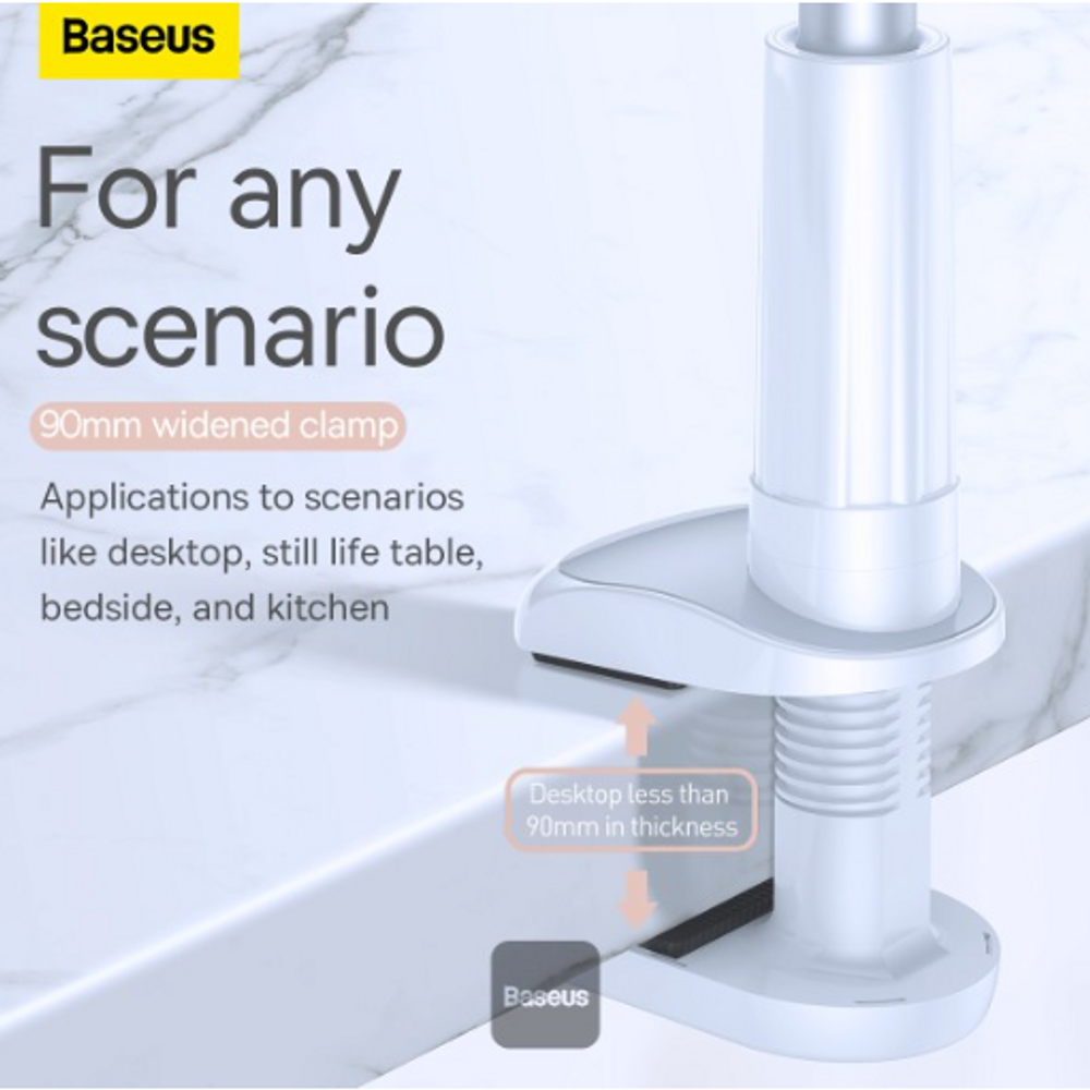 BAS91645 - Baseus Unlimited Adjustment Lazy Phone Holder Silver
