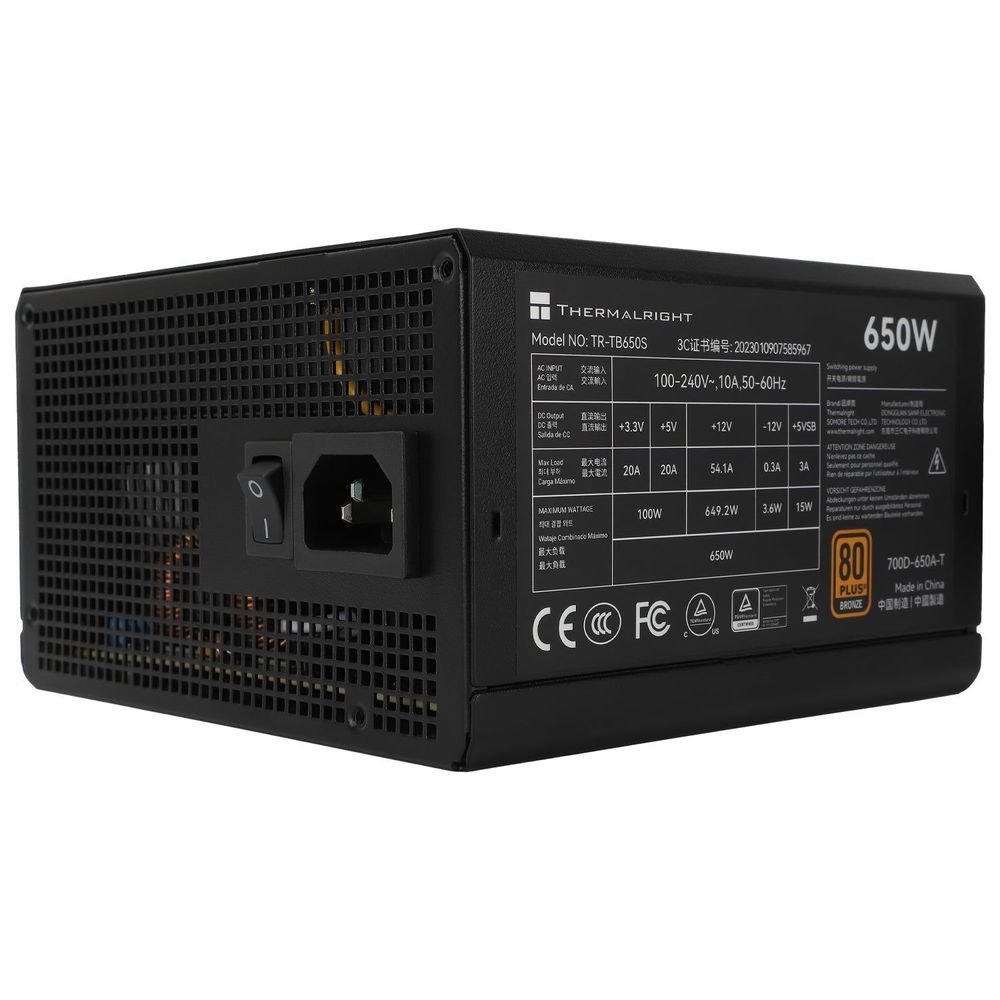 Thermalright TR-TB650S 80+ Bronze NON modular PSU Default Title