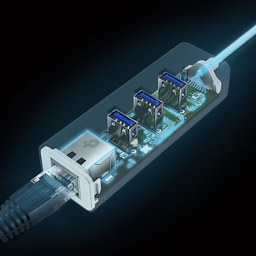 TP-Link UE330C, USB Type-C 3-Port Hub & Gigabit Ethernet Adapter