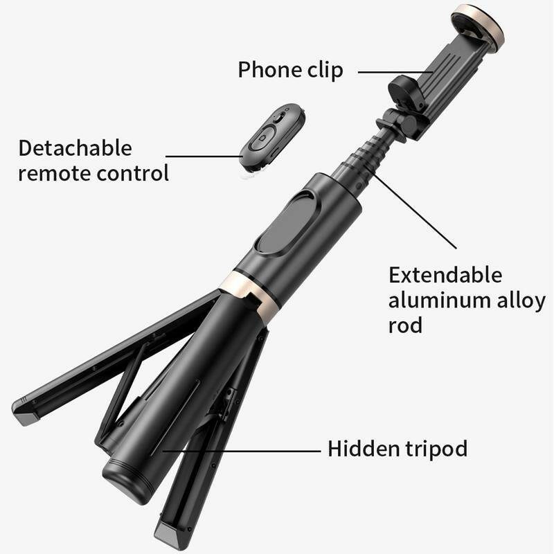 28" Portable Multifunctional Selfie Stick Tripod