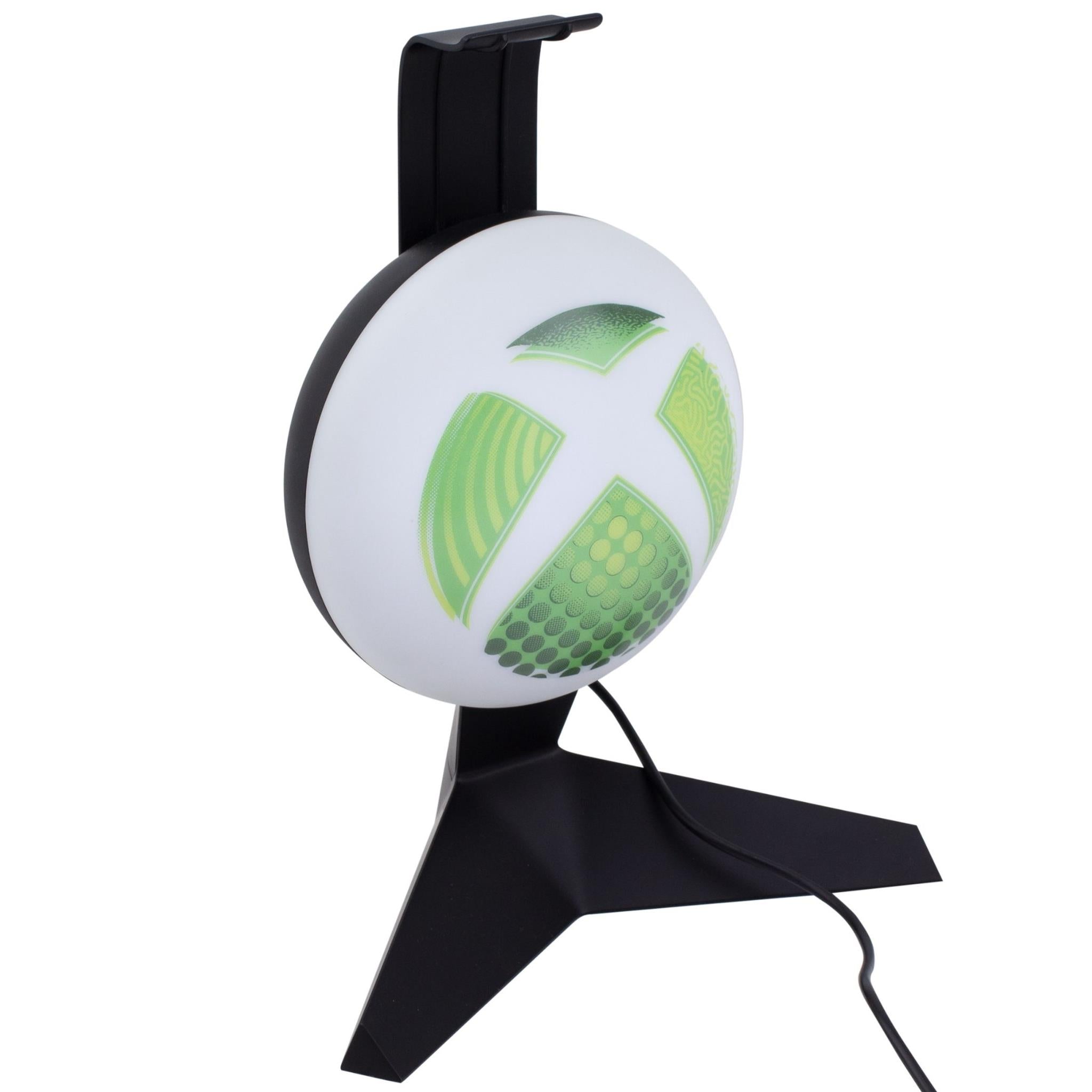 Paladone Xbox headset stand with green light-up Xbox logo, image 2 - Electronic Gaming Accessories at Tech Supply Shed NZ
