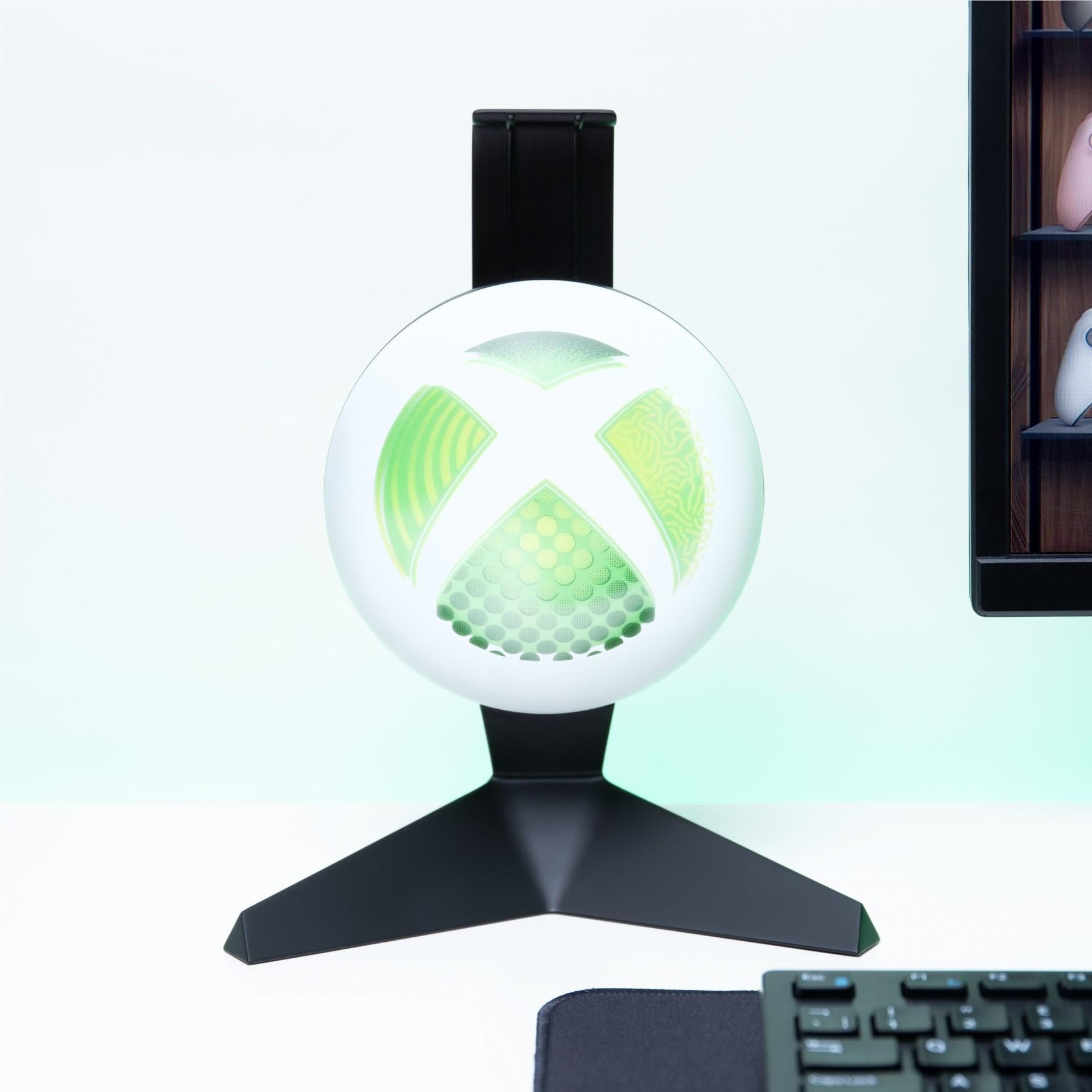 Paladone Xbox headset stand with green light-up Xbox logo, image 3 - Electronic Gaming Accessories at Tech Supply Shed NZ