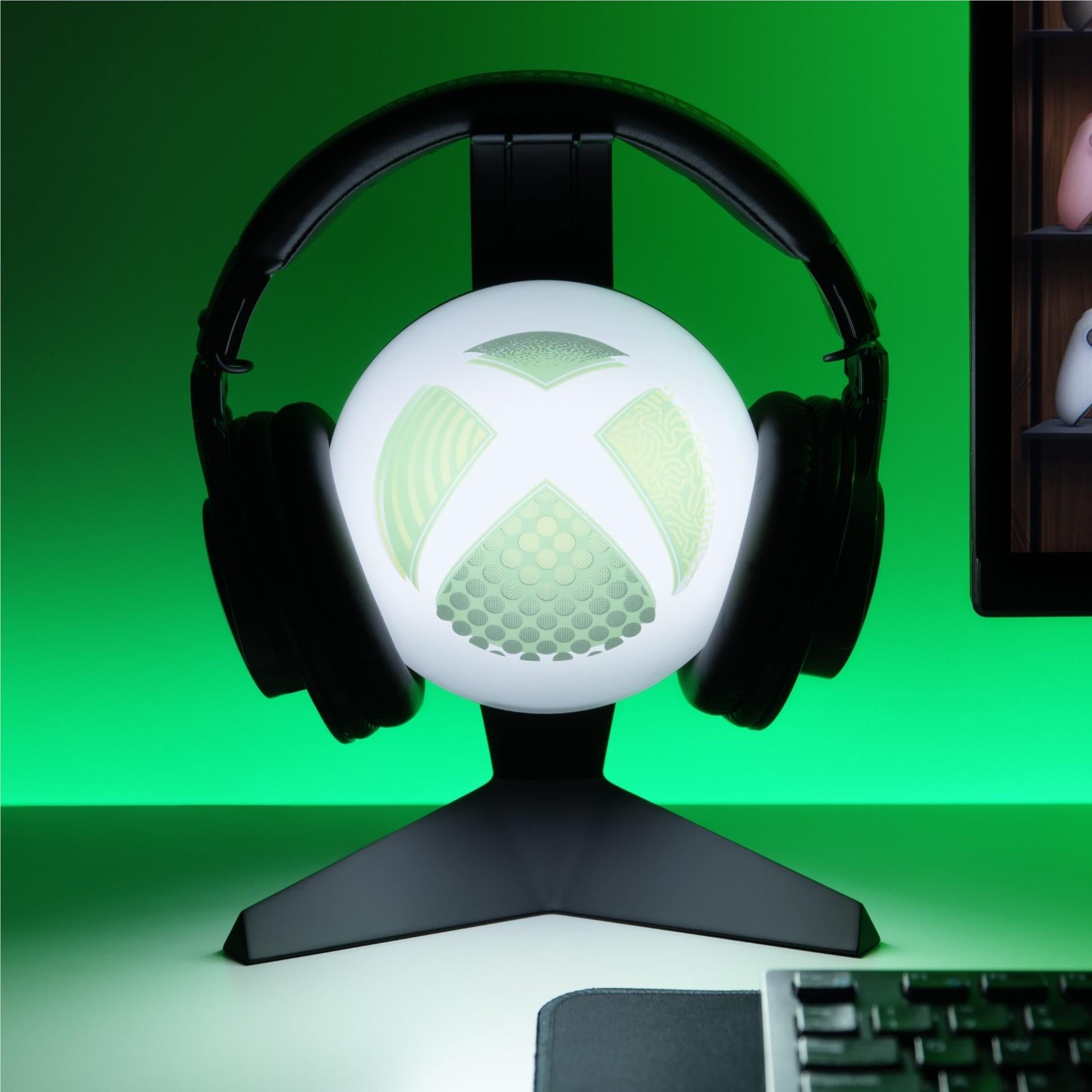 Paladone Xbox headset stand with green light-up Xbox logo, image 4 - Electronic Gaming Accessories at Tech Supply Shed NZ