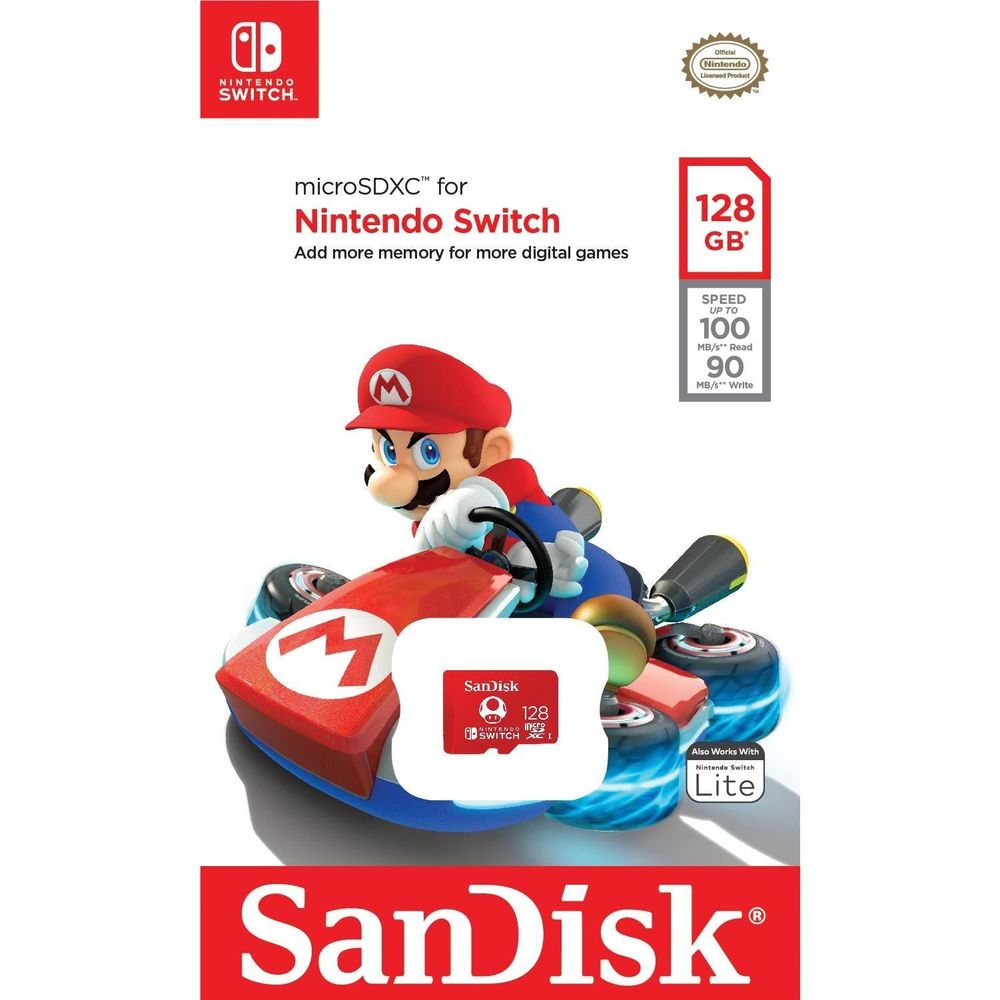 SanDisk Nintendo Switch MicroSD 128GB Memory Card