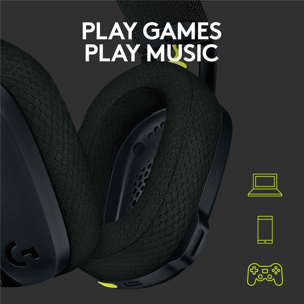 Logitech G435 LIGHTSPEED Wireless Gaming Headset (Black)