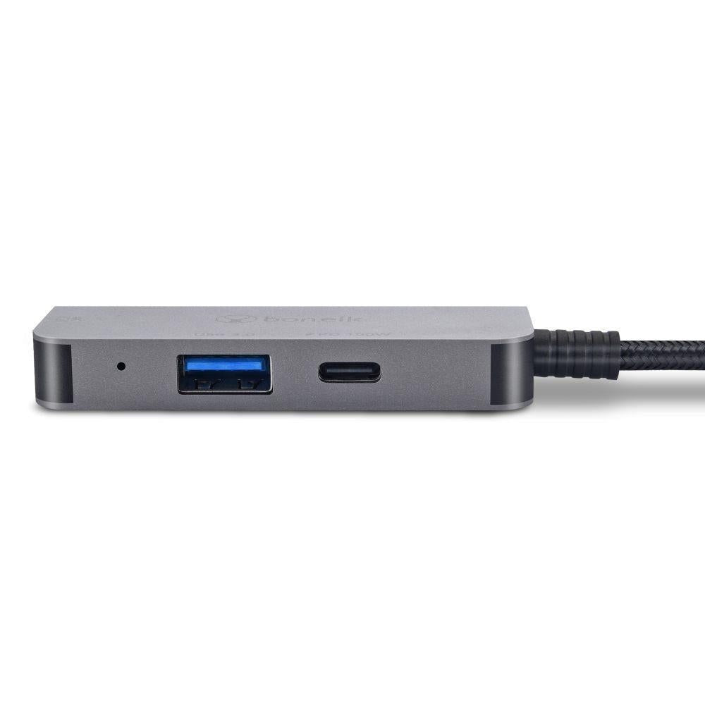 Bonelk Long-life USB-C 3 in 1 Multiport Hub (Space Grey)