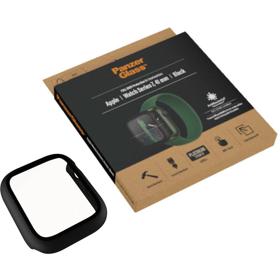 PanzerGlass Full Body Protection for Apple Watch Series 7 41mm (Clear/Black)