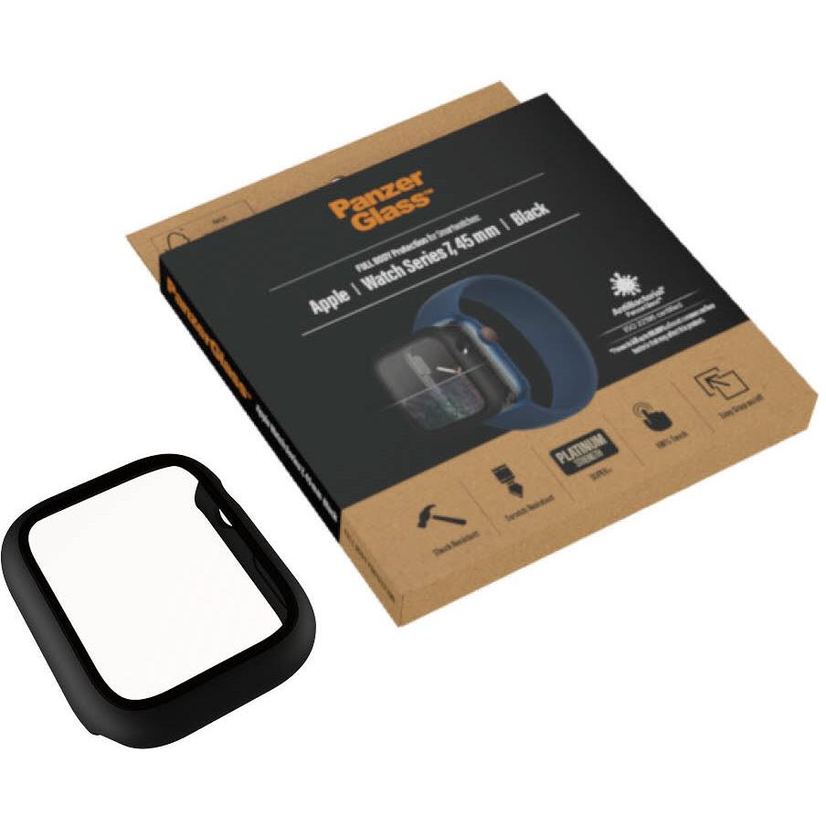 PanzerGlass Full Body Protection for Apple Watch Series 7 45mm (Clear/Black)