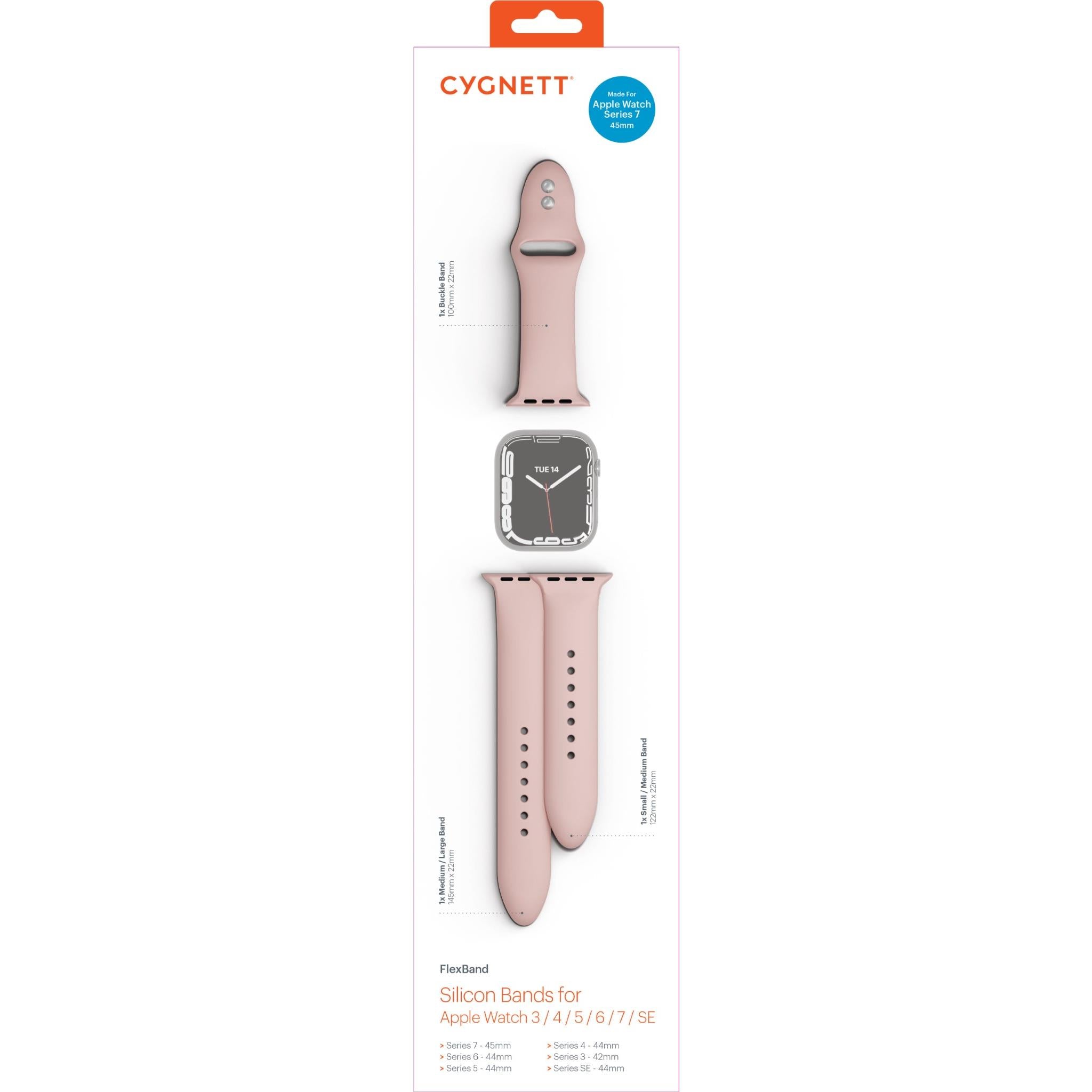 Cygnett FlexBand for Apple Watch [44-45mm] (Pink)