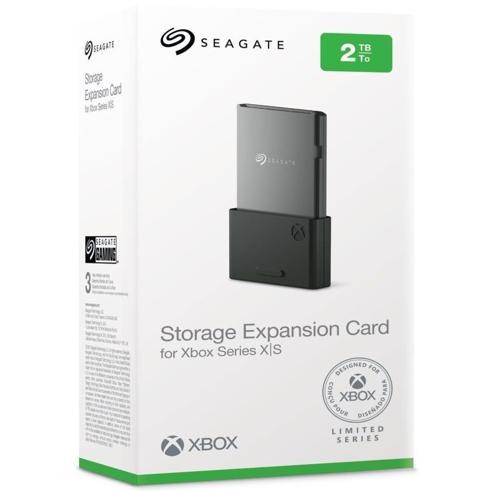 Seagate Storage Expansion Card for Xbox Series X|S 2TB retail box packaging