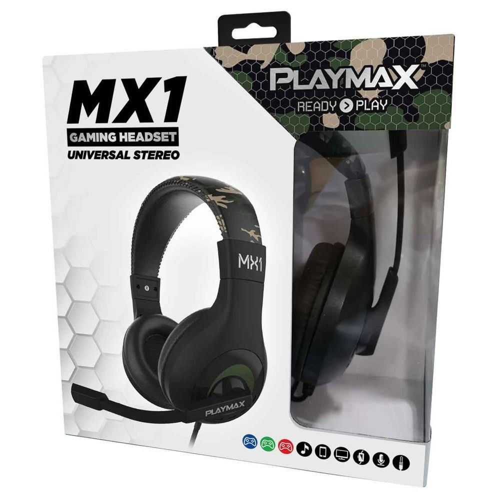Playmax MX1 Universal Gaming Headset (Jungle Camo)