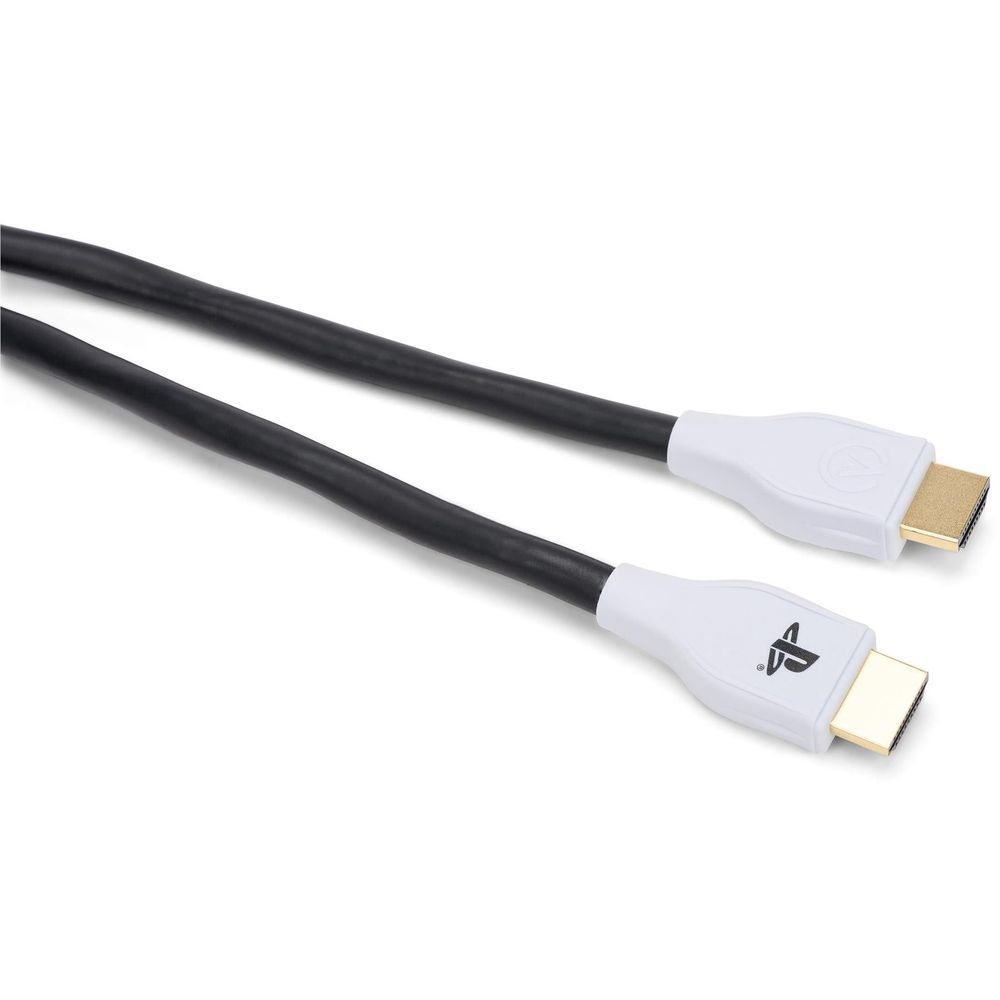 PowerA Ultra High Speed HDMI cable, close-up of silver connector ends and gold pins