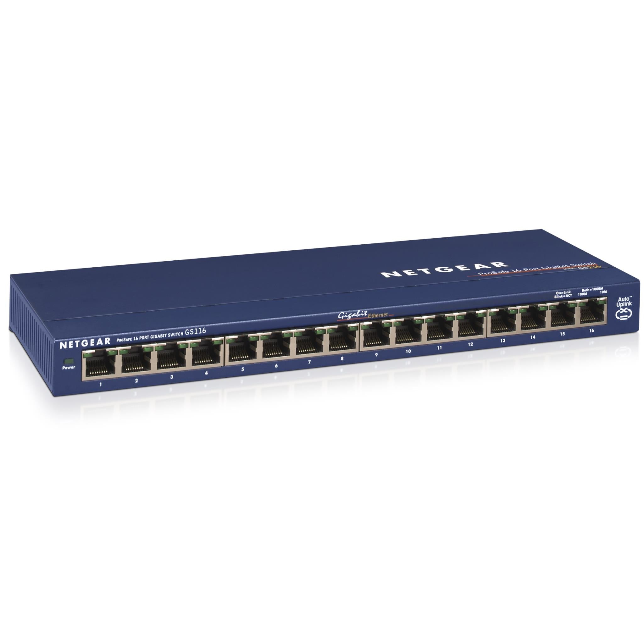 Netgear GS116 16-Port Gigabit Ethernet Unmanaged Switch