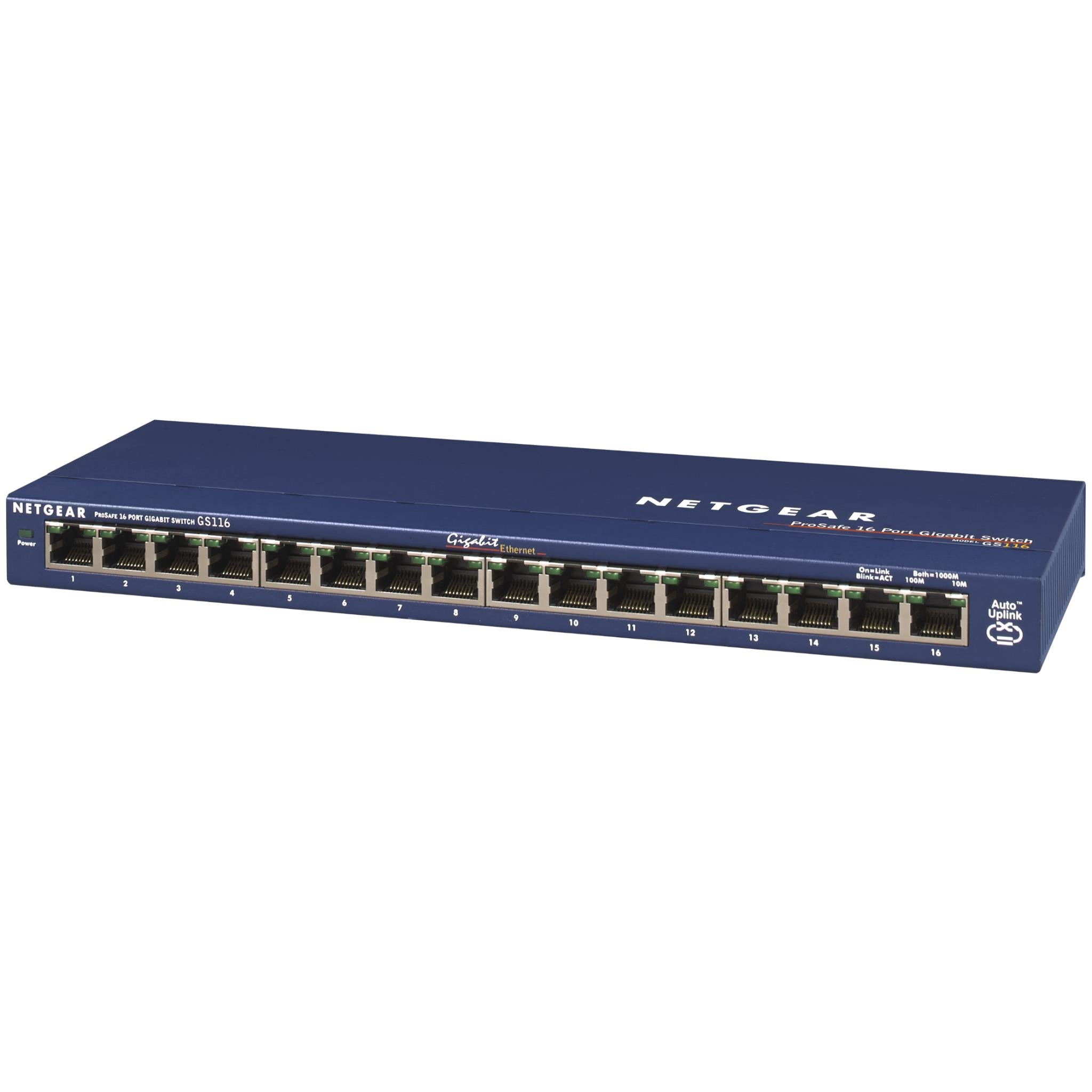 Netgear GS116 16-Port Gigabit Ethernet Unmanaged Switch