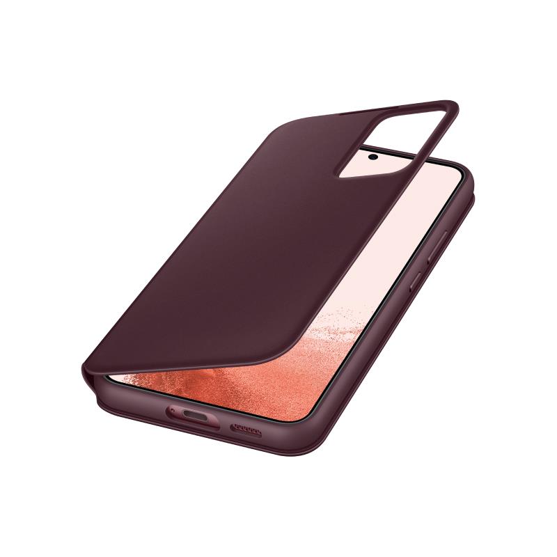 Samsung Smart Clear View Cover for Samsung S22+ (Burgundy)