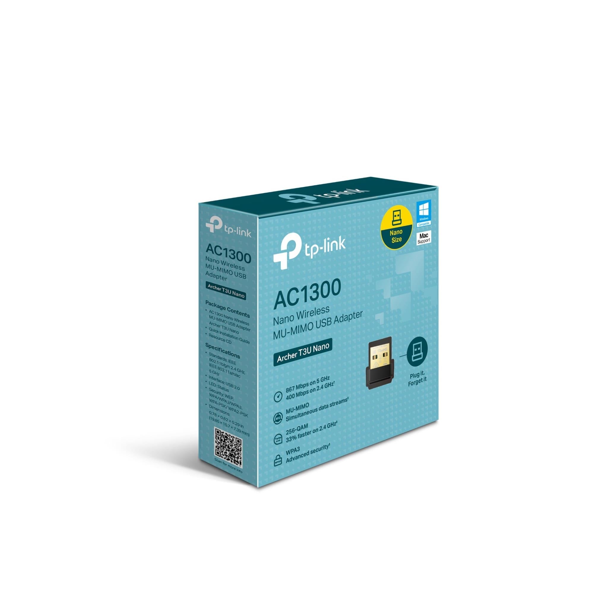 TP Link Archer T3U AC1300 Mini Wireless USB Adapter