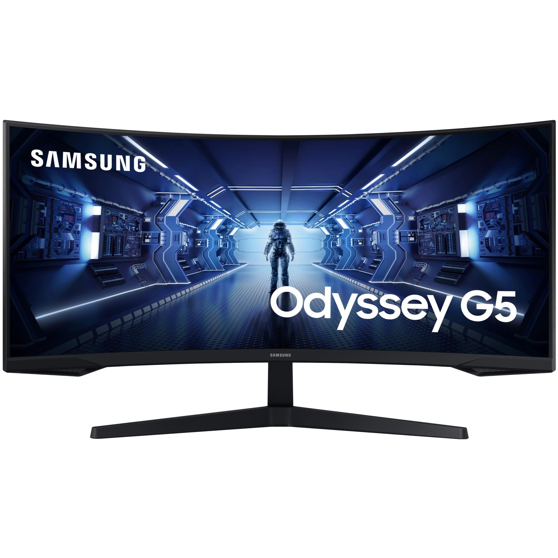 Samsung Odyssey G55T 34" WQHD Curved QHD Gaming Monitor