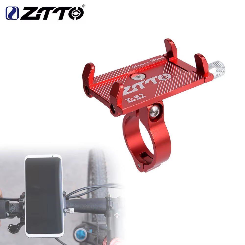 ZTTO Universal Bicycle Phone Holder - Durable Metal Mount for MTB, Road Bike, and Motorcycle