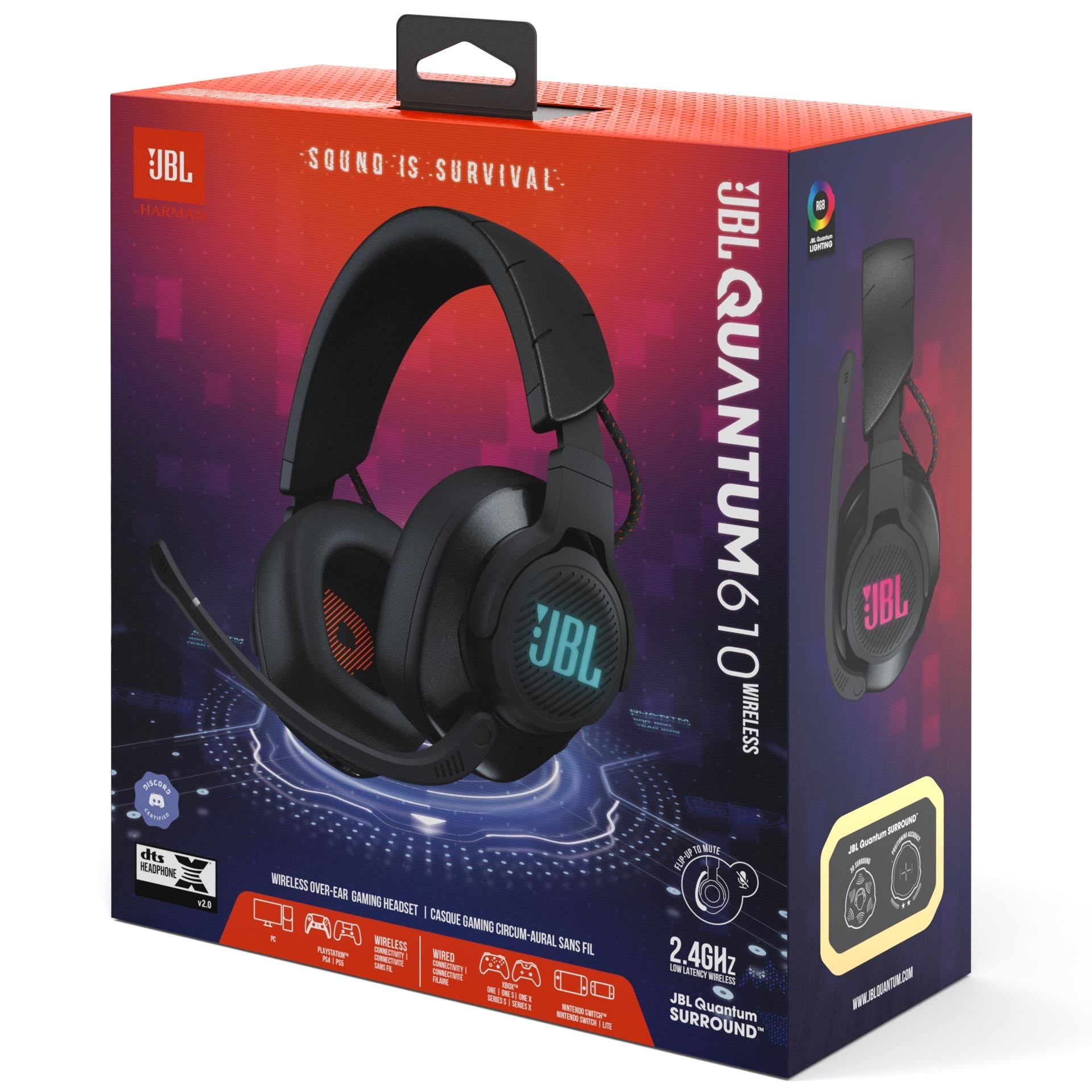 JBL Quantum 610 Wireless Gaming Headset (Black)