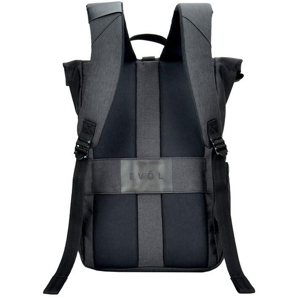 EVOL Hampton 15.6" Laptop Backpack Bag (Charcoal Grey)