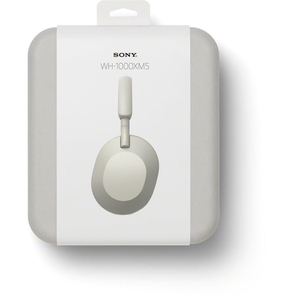 Sony WH-1000XM5 Premium Noise Cancelling Wireless Over-Ear Headphones (Silver)