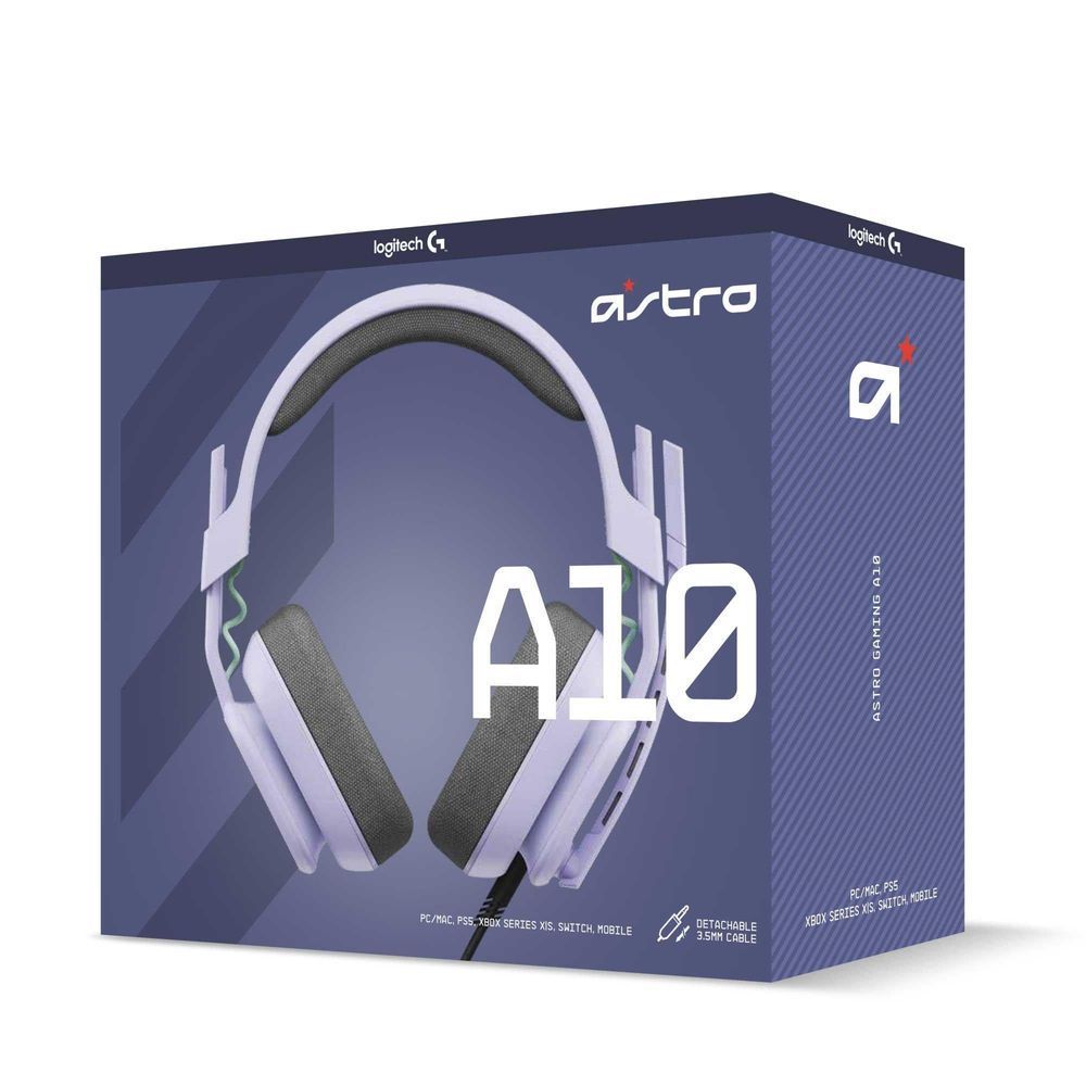 Logitech G Astro A10 Gen 2 headset retail box with headset graphic