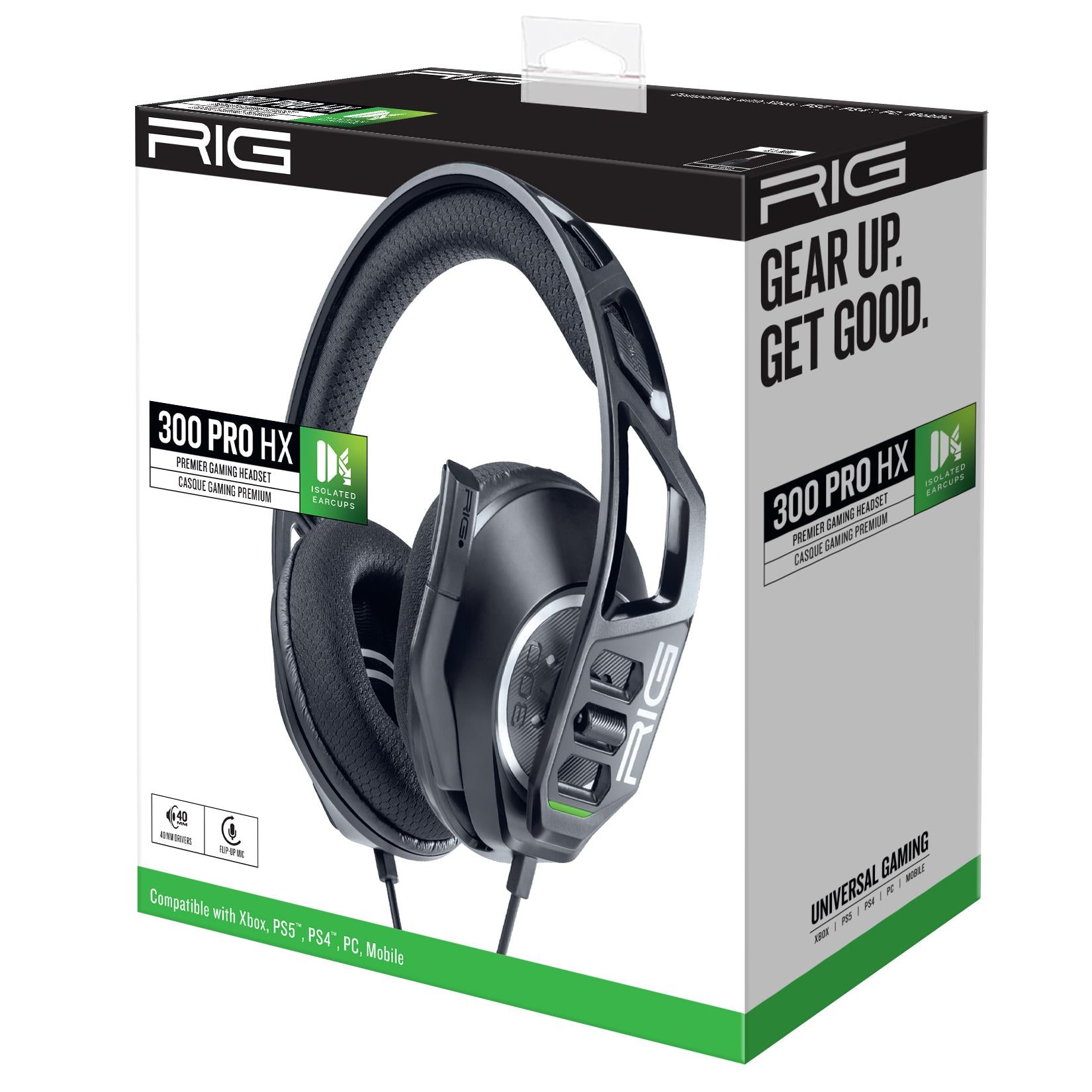 RIG 300 PRO HX wired gaming headset for Xbox Series X|S in black, image 3 - Gaming Headsets at Tech Supply Shed NZ
