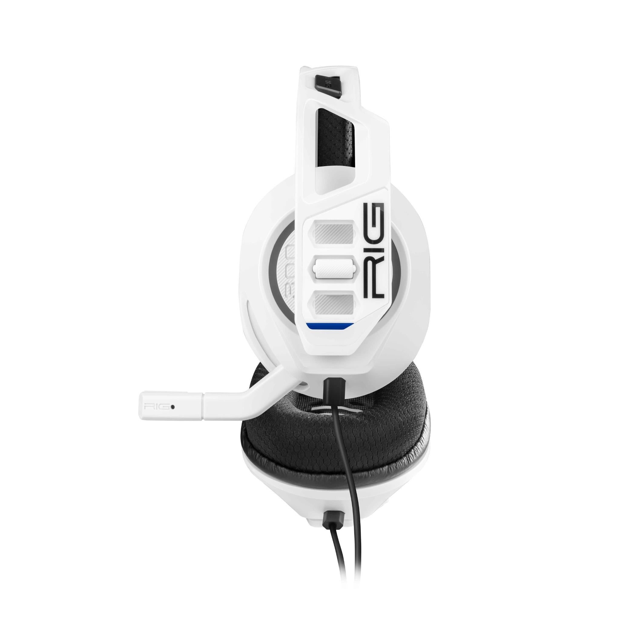 RIG 300 PRO HS wired gaming headset for PlayStation 5 in white, image 2 - Gaming Headsets at Tech Supply Shed NZ